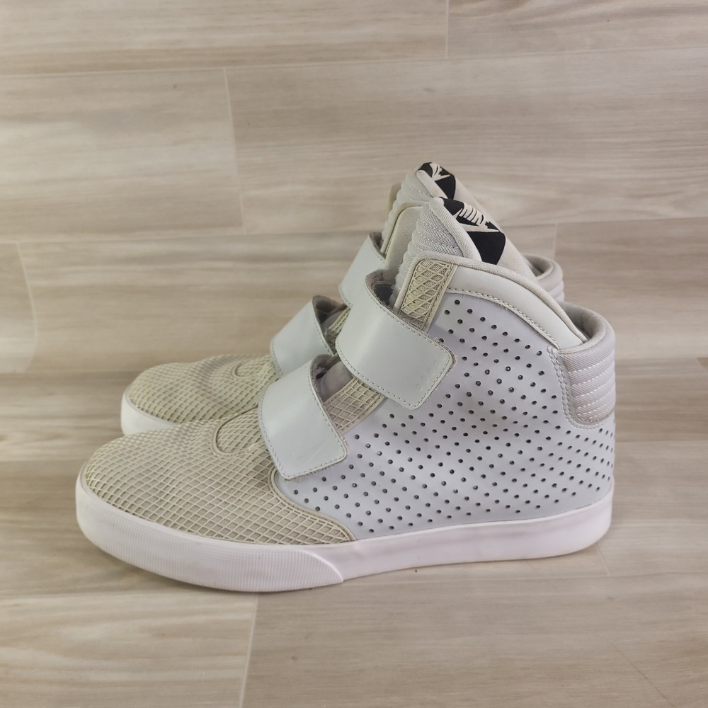 Nike Flystepper 2K3 Wolf Grey Pure Platinum High Top Sneakers Size 12 Streetwear